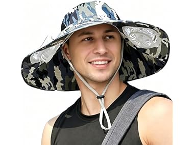 $18.99, Was $35.99, 47% Off! Byrotson Solar Fan Hat dealfomo