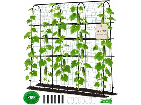 OTOSUNNY 6ft Raised Bed Garden Arch