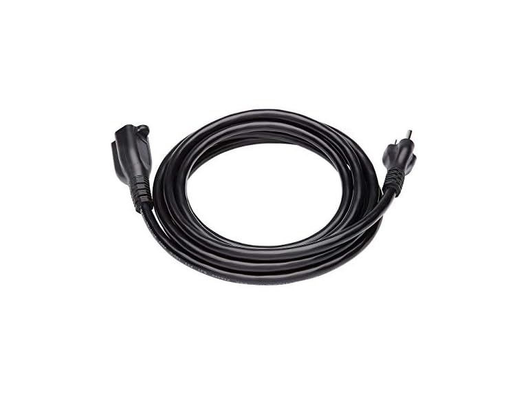 Amazon Basics 10 ft Extension Cord - 13 Amps, 125V, Black (28 Count Total)
