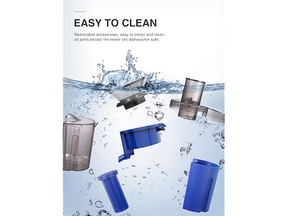 Qcen 500W Centrifugal Juicer Blue