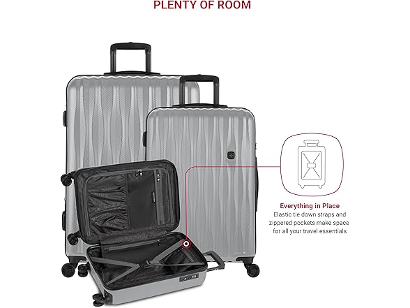 SwissGear 7272 Energie Luggage Silver, 3-Piece Set (19/24/27)