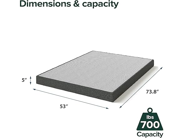 ZINUS 5 Inch Full WonderBox(TM) Smart Box Spring