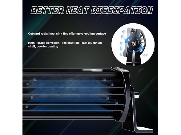 SLARY 52 Inch 300W Curved LED Light Bar