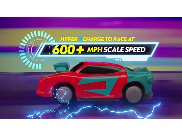 Hyper Burst Battle Racers Purple Storm Car & Launcher