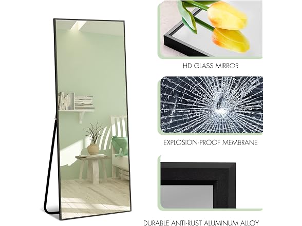 Natsukage 64"x21" Full Length Floor Mirror