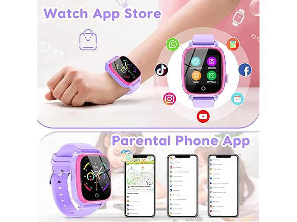 cjc 4G Smart Watch for Kids with GPS Tracker, Texting and Calling