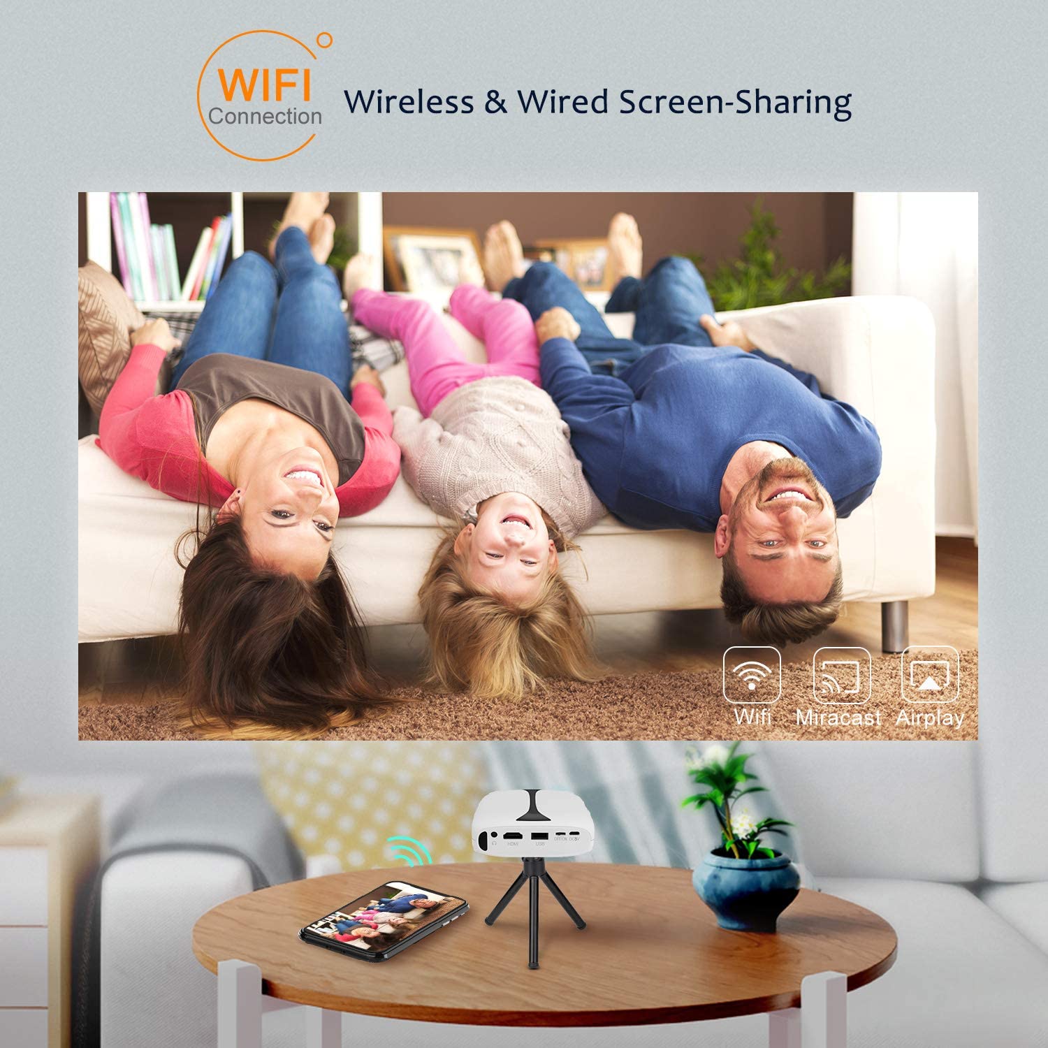 VANKYO Burger 101 Pico Wireless Mini Projector (Open Box) - Gallery 14