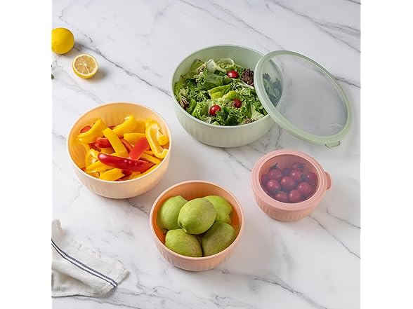 COOK WITH COLOR Prep Bowls with Lids