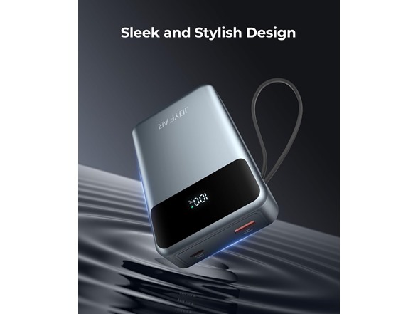 (2 or 3 Pack) Joyfar 30,000mAh USB-C 22.5W Powerbank w/Cables