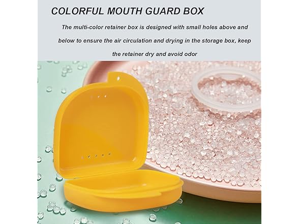 AKOAK Denture Case 2pc Yellow