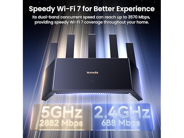 Tenda BE3600 Dual Band Wi-Fi 7 Router