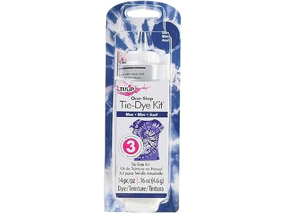 Tulip One-Step Tie-Dye Kit, Vibrant Colors for Fabric, Blue