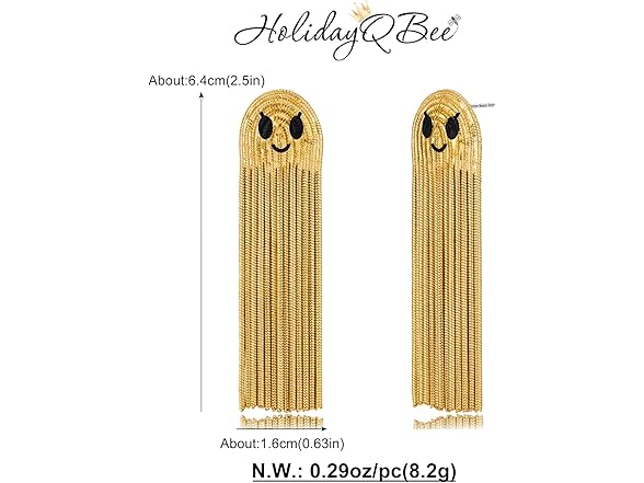 HolidayQbee Halloween Ghost Earrings