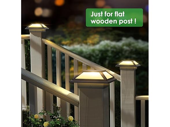 Solar Fence Post Lights 8 Pack