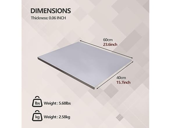 Empylynzar Stainless Steel Cutting Board