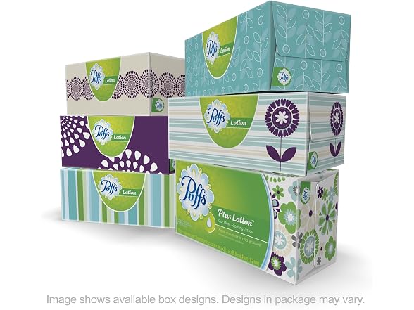 Puffs Plus LotionFacial Tissues; 6 Fami