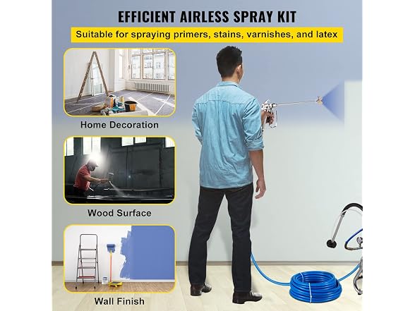 Airless Paint Spray Hose Kit, 50ft 3600 psi High