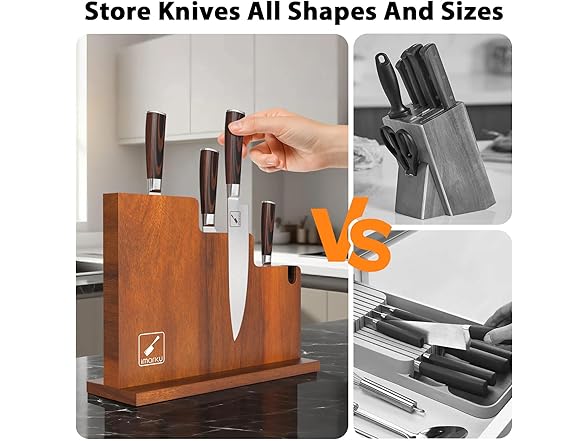 imarku Magnetic Knife Block 13" x 10"