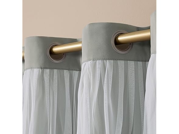 TOWN & COUNTRY LUXE Double Layer Indoor Curtains