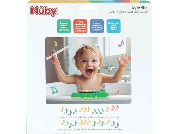 Nuby Nuby Xylodile Bath Toy and Musical Instrument - Baby