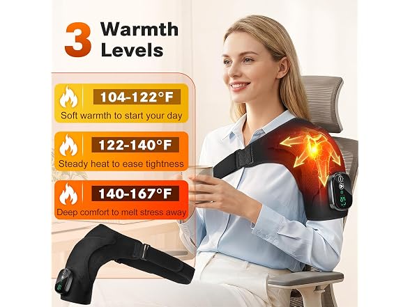 WoloyHeatie Cordless Shoulder Heat Wrap