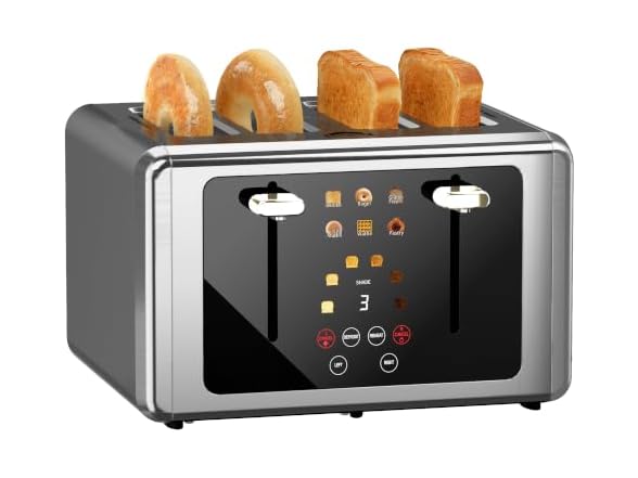 WUNLY 4 Slice Smart Toaster