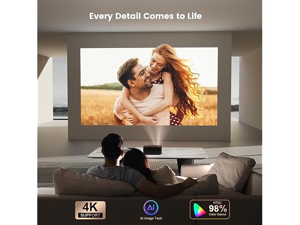 ONOAYO Outdoor-Projector-4K with AI Auto