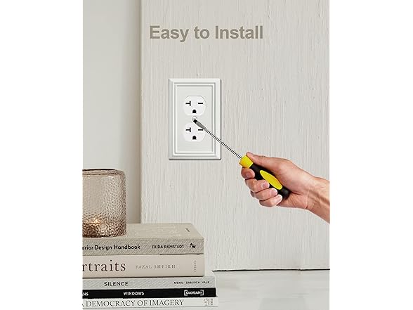 4-Pack Duplex Metal Outlet Cover