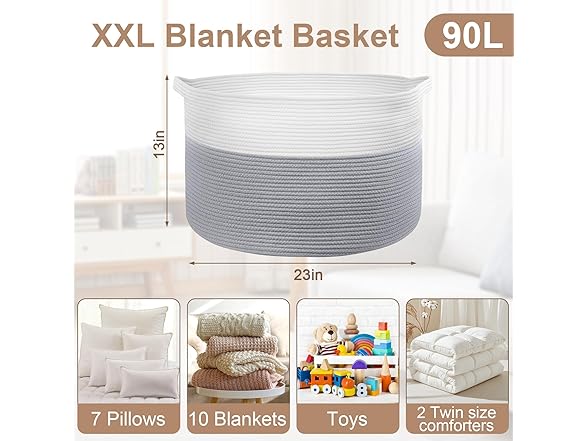 ClenClever Laundry Hamper Basket