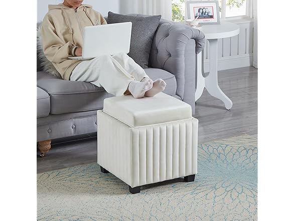 LKJYBG Storage Bench, One Size, Beige