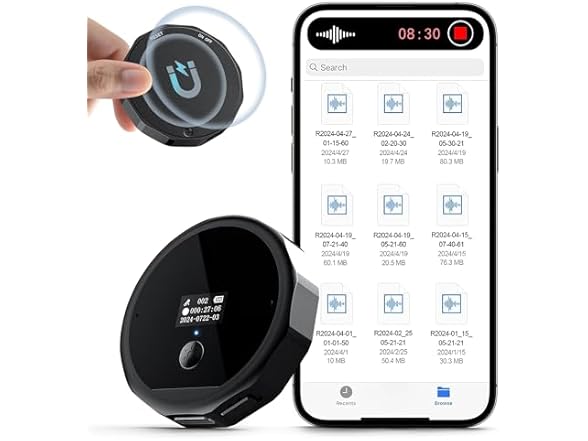 DEOVCVN 128GB Voice Recorder