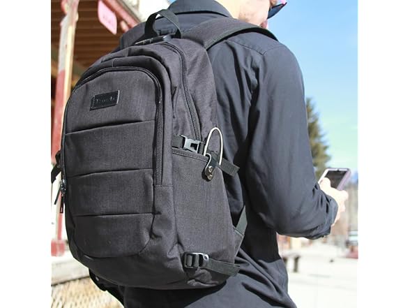 Tzowla Black 15.6" Laptop Backpack