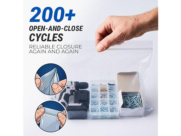 26" x 26" Extra Large Reclosable Plastic Zip Bags, 25 Count