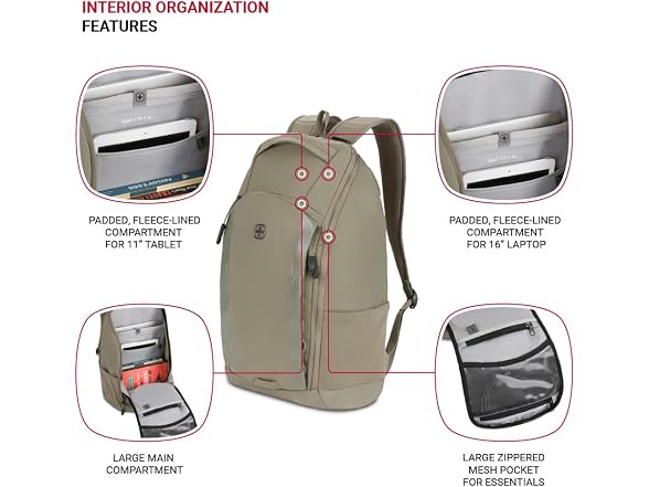 SwissGear 8118 Laptop Backpack, Olive, 18 Inches