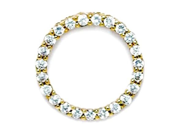 JewelryWeb 14k Yellow Gold Cubic