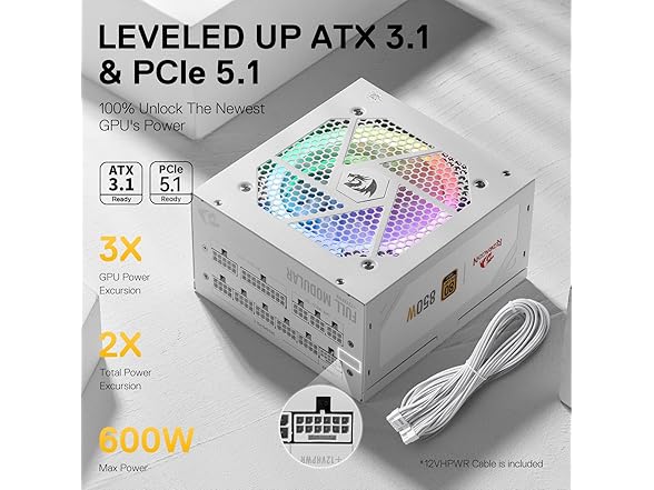 Redragon RGPS-850W 80+ Gold 850 Watt Power Supply