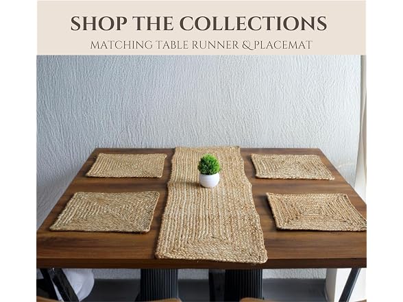 48 In Natural Jute Braided Table Runner