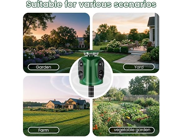 soxayu Solar Ultrasonic Animal Repellent
