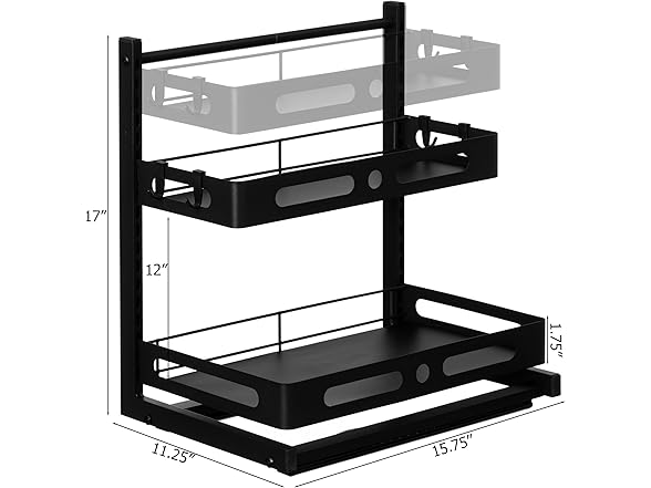 Under Sink Pull-Out Organizer 2 ct