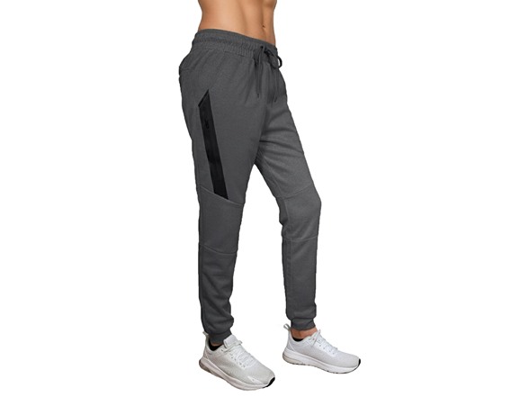 3Pk Asst Womens Tech Joggers w-Stripe Zip Patch