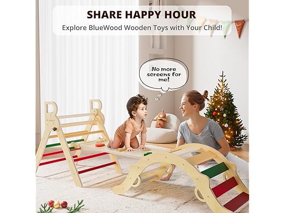 BlueWood Pikler Triangle Play Set