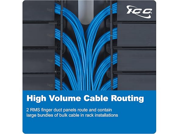 ICC 2U Finger Duct Cable Manager