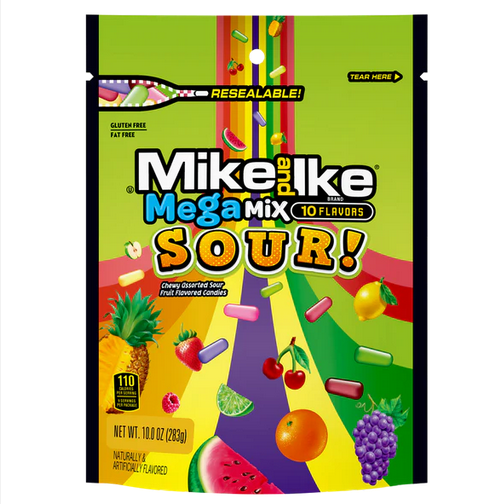 Mike and Ike Mega Mix Sour Candy - Gallery 4