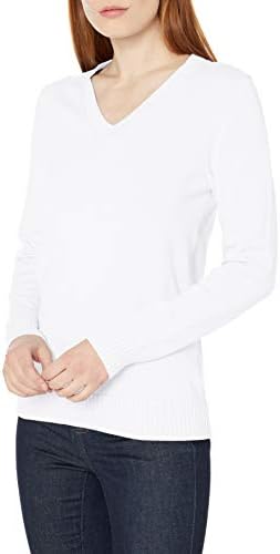 Amazon Essentials Womens Lightweight Long Sleeve V Neck Sweater Cotton