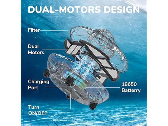 Zyerch Dual-Drive Robotic Pool Cleaner
