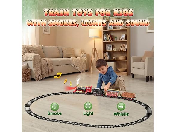 Hot Bee Train Set w/ Smoke Lights & Sound