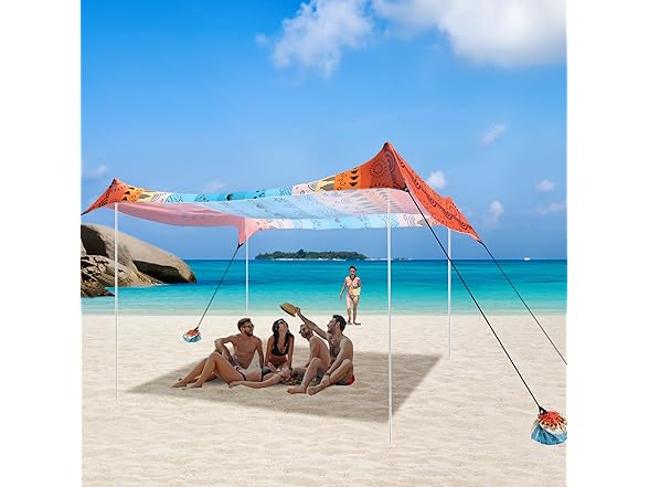 BEW Beach Canopy Sun Shade Sail