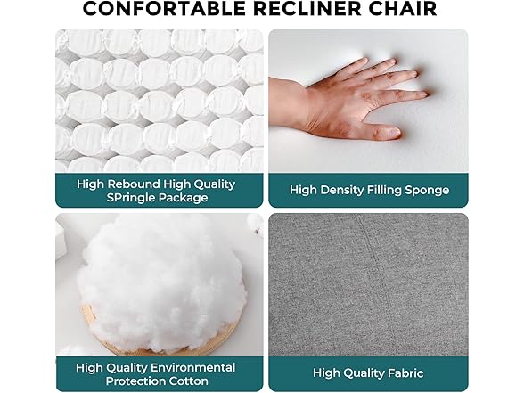 SMUG Fabric Home Theater Seating with Lumbar Support