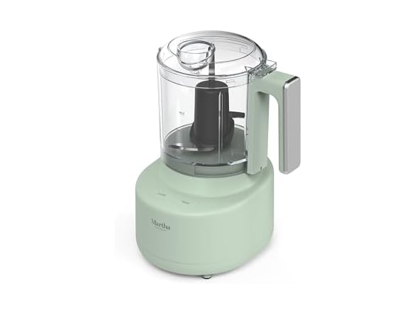 Martha Stewart 3 Cup Electric Vegetable Chopper Sage