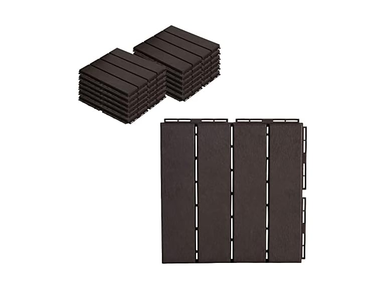 ASTEROUTDOOR Interlocking Deck Tiles 12" 10pc